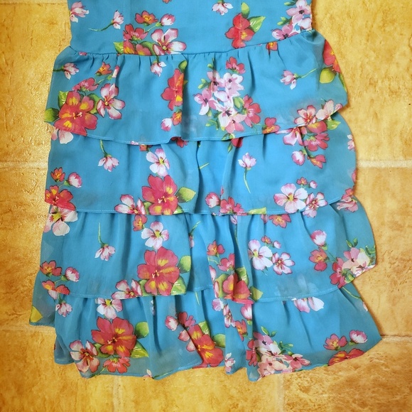Aeropstale womens blue floral tank dress size M - Picture 2 of 8